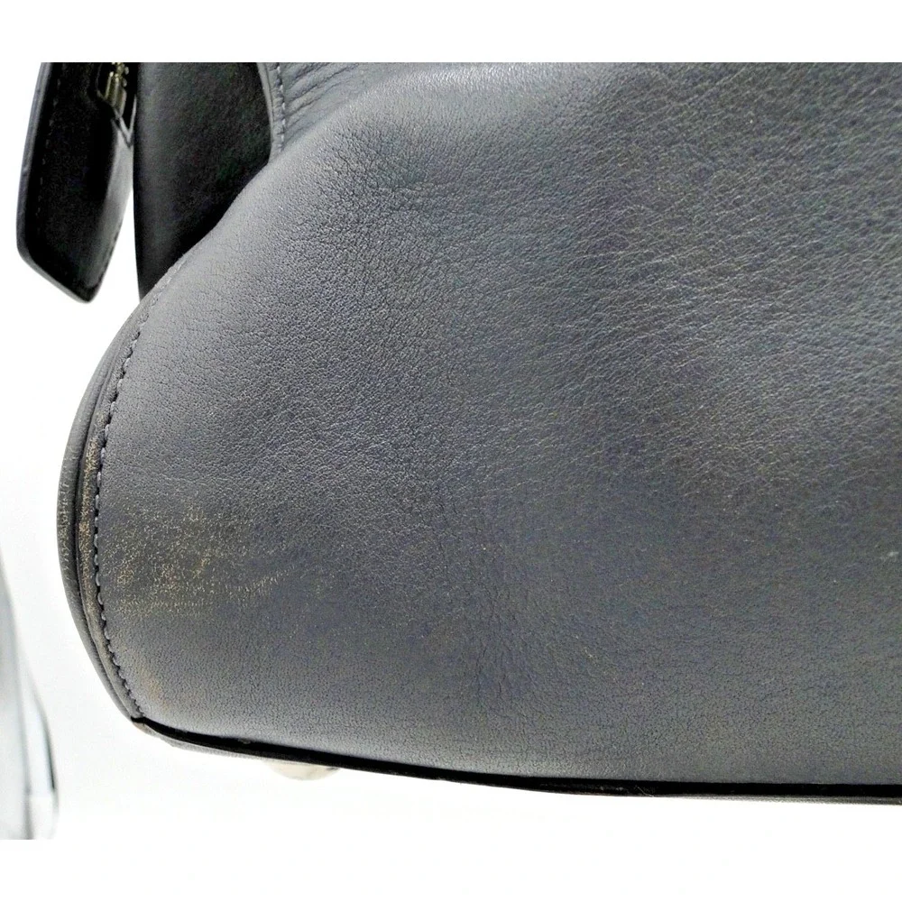 Coach Legacy Embossed‎ Leather Chelsea Handbag 25828 Gray Black Carryall Quilted